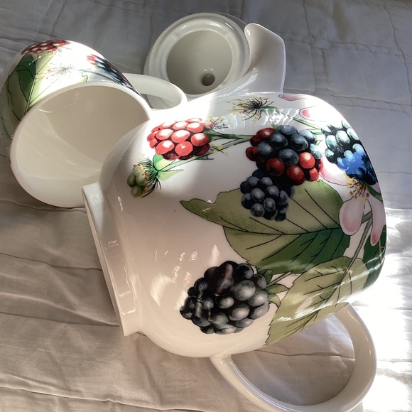VINTAGE PORTMEIRION (DISCONTINUED PATTERN) EDEN FRUITS PORCELAIN TEAPOT AND MUG - Picture 11 of 11